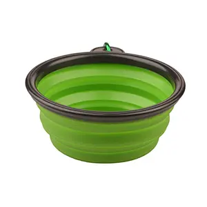 Silicone Pet Expandable / Collapsible Bowl Dog Cat Travel Feeding Food Dishes Feeder