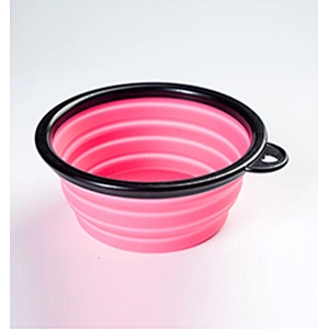 Silicone Collapsible Dog Bowls BPA Free and Dishwasher Safe Portable and Foldable Travel Bowls-with 7-Color