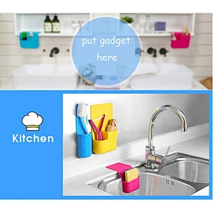 eco-friendly Silicone kitchen bathroom hanging storage box