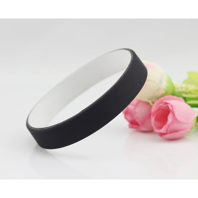 Inspirational Silicone Bracelets Rubber Band Wristbands double color