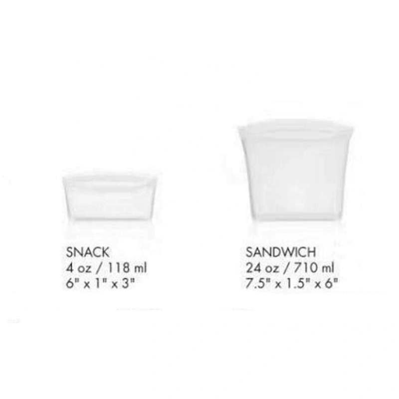 High Quality Fda Food Grade Silicone Reusable Food Storage Bag