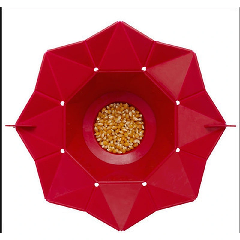 Microwave Air Popcorn Popper - Silicone Popcorn Maker Bowl for Home - Free of PVC & BPA - Healthy Instant Kernels Popping - Save
