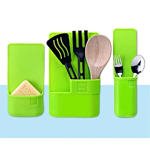eco-friendly Silicone kitchen bathroom hanging storage box