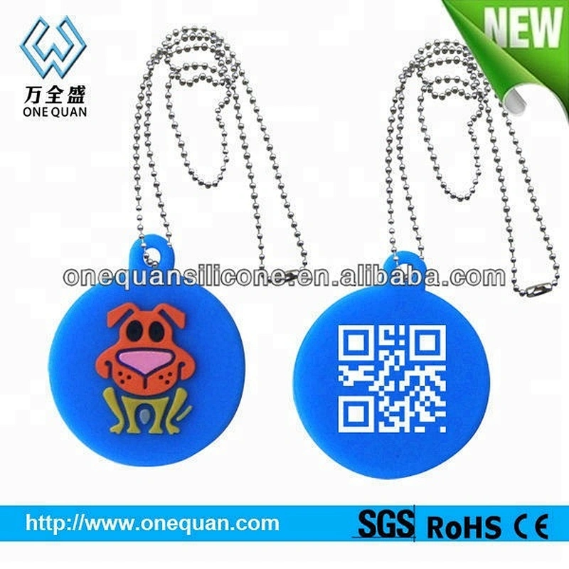 New Cheap Custom Logo Qr Code Pet Collar Id Tag For Dogs And Cats