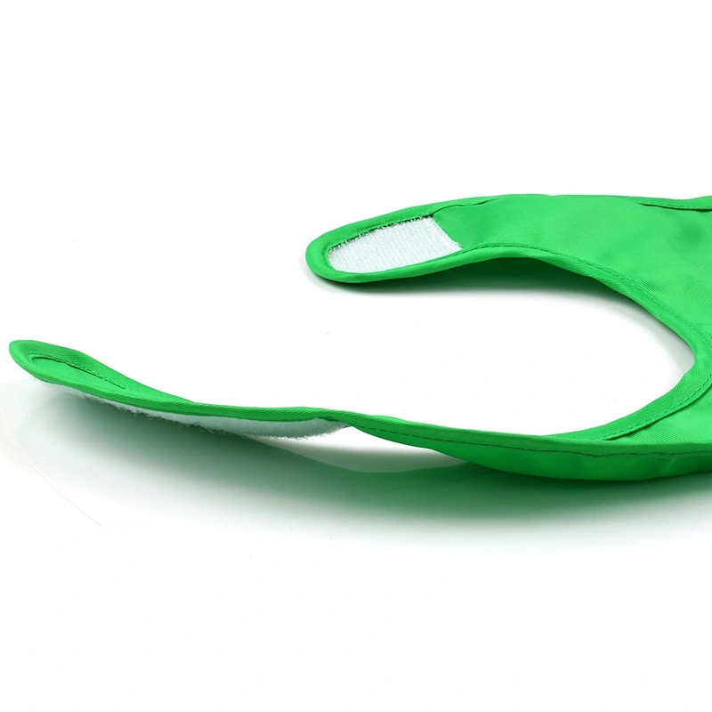 Waterproof Silicone Roll Up Bib with Comfort-Fit Fabric Neck