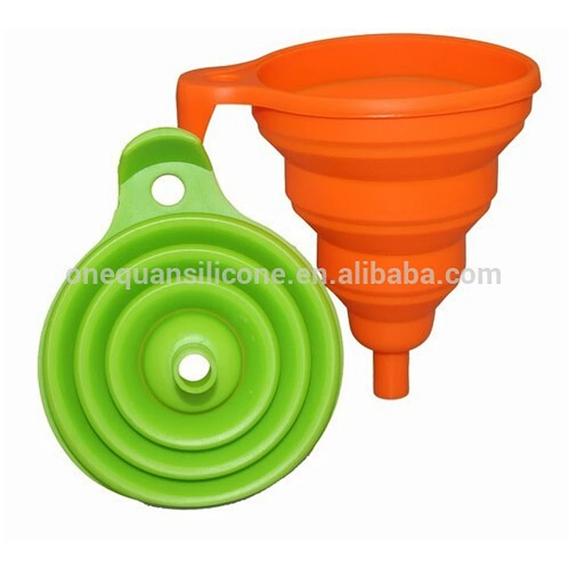 Promotional sale gift Silicone Collapsible Funnel cooking tools