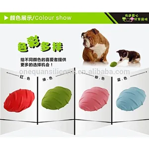 promotional Silicone rubber pet volleyball for dogs cats toys for animales