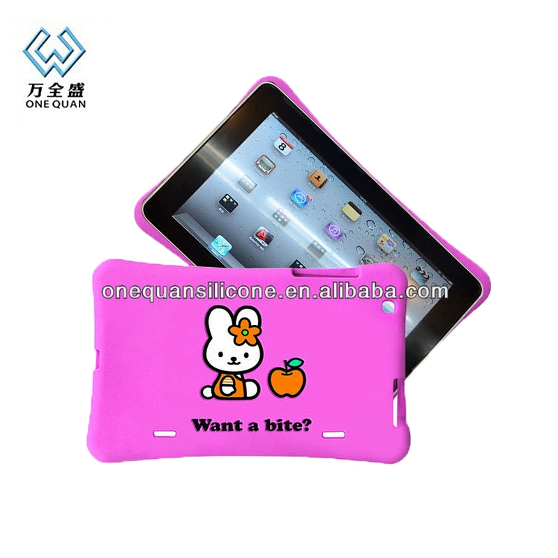 Hot Sale Cartoon Tablet PC Silicone Case Custom Logo Silicone Rubber Tablet Case