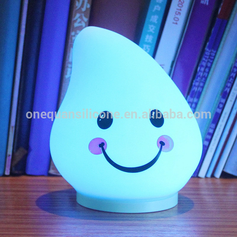 Portable Silicone LED Multicolor Night Light, USB Rechargeable Children Night Lamp with Warm White & 7-Colour Changing Modes