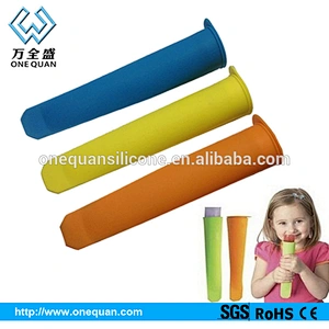 Food grade BPA Free Dishwasher Safe Silicone Molds For Popsicle