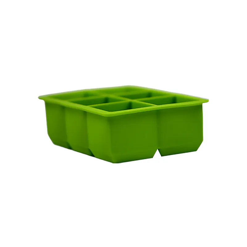 Silicone Sphere Whiskey Ice Ball Maker with Lids Large Square Ice Cube Molds