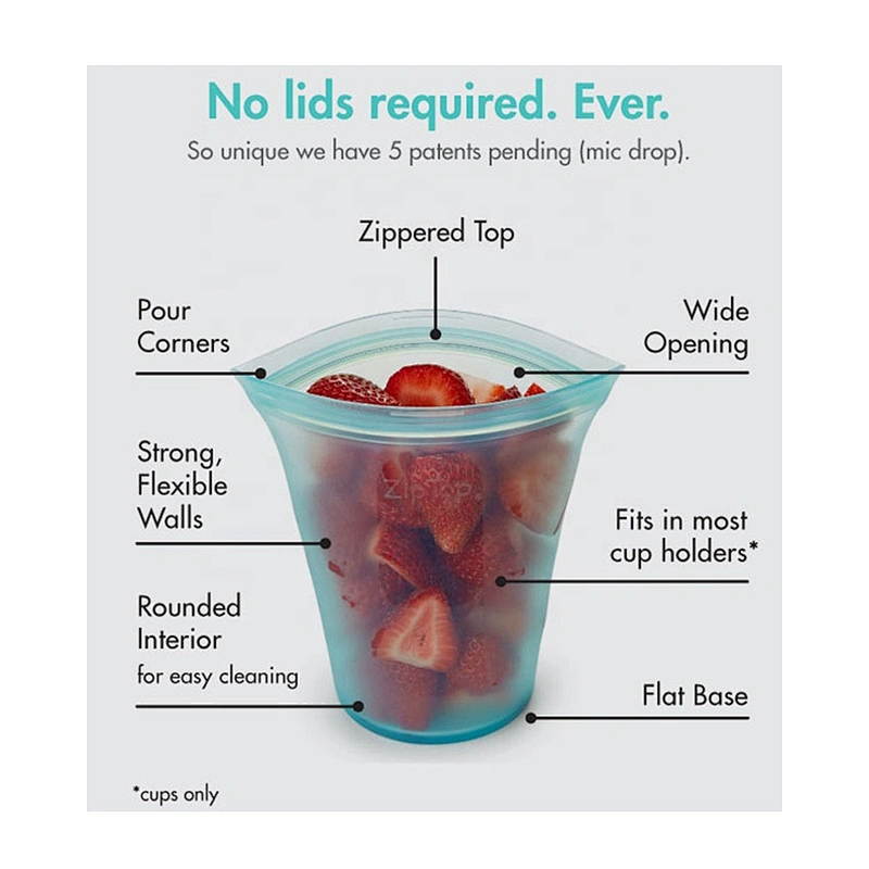 Reusable Silicone Food Storage Bags BPA FREE