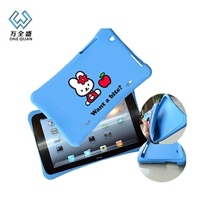 Hot Sale Cartoon Tablet PC Silicone Case Custom Logo Silicone Rubber Tablet Case
