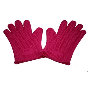 Fancy Oven Silicone Heat Resistant Gloves Heat and Water Resistant Gloves