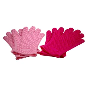 Fancy Oven Silicone Heat Resistant Gloves Heat and Water Resistant Gloves