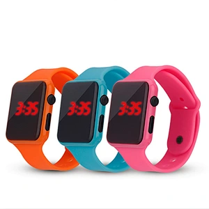 factory wholesale silicone led touch screen watches