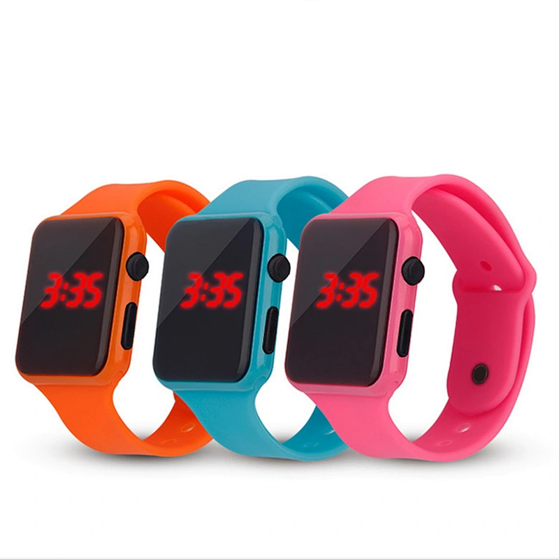 factory wholesale silicone led touch screen watches