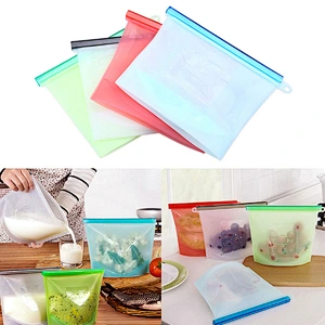 23x18 cm Silicone Insulated Freezer Bag for Travel ice Bag Storage Freezer
