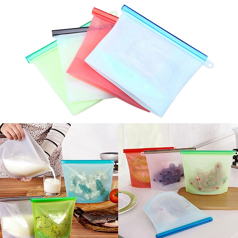 23x18 cm Silicone Insulated Freezer Bag for Travel ice Bag Storage Freezer