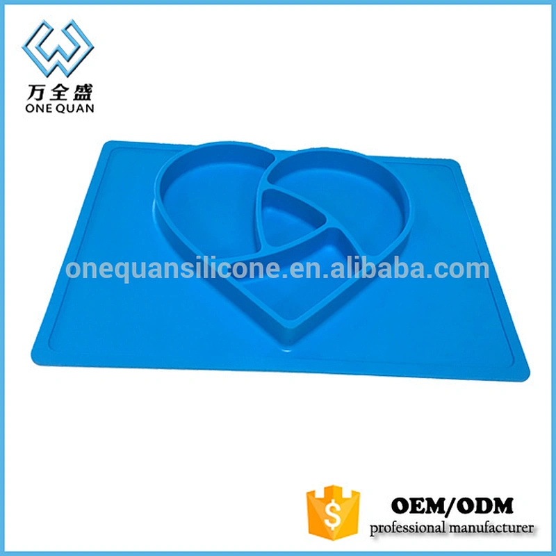 Silicone suction Non-toxic silicone baby placemat plate silicone placemat for kids