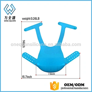 BPA free high quality food grade baby silicone bib