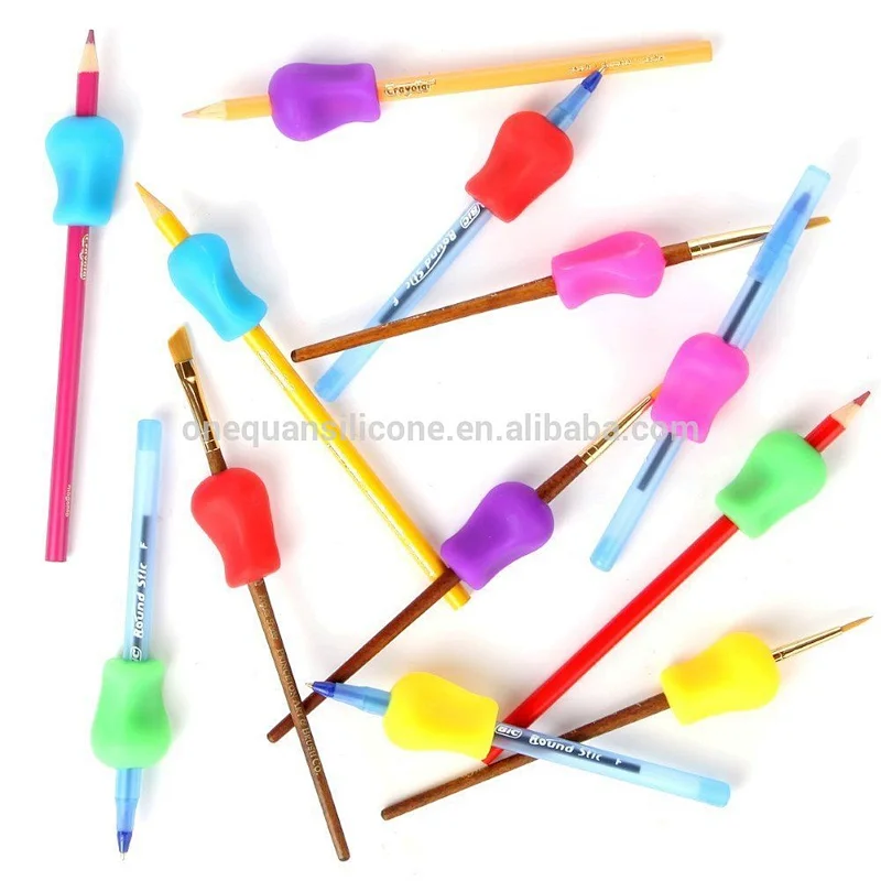 Lovely Silicone Pen Pencil Grip for Correcting Children's Handwriting from china