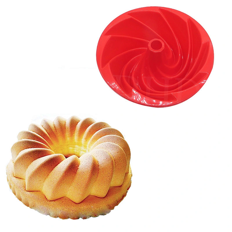 Novelty Colorful Eco-friendly Silicone Cake Mold Pumpkin Shaped Silicone Baking Mold