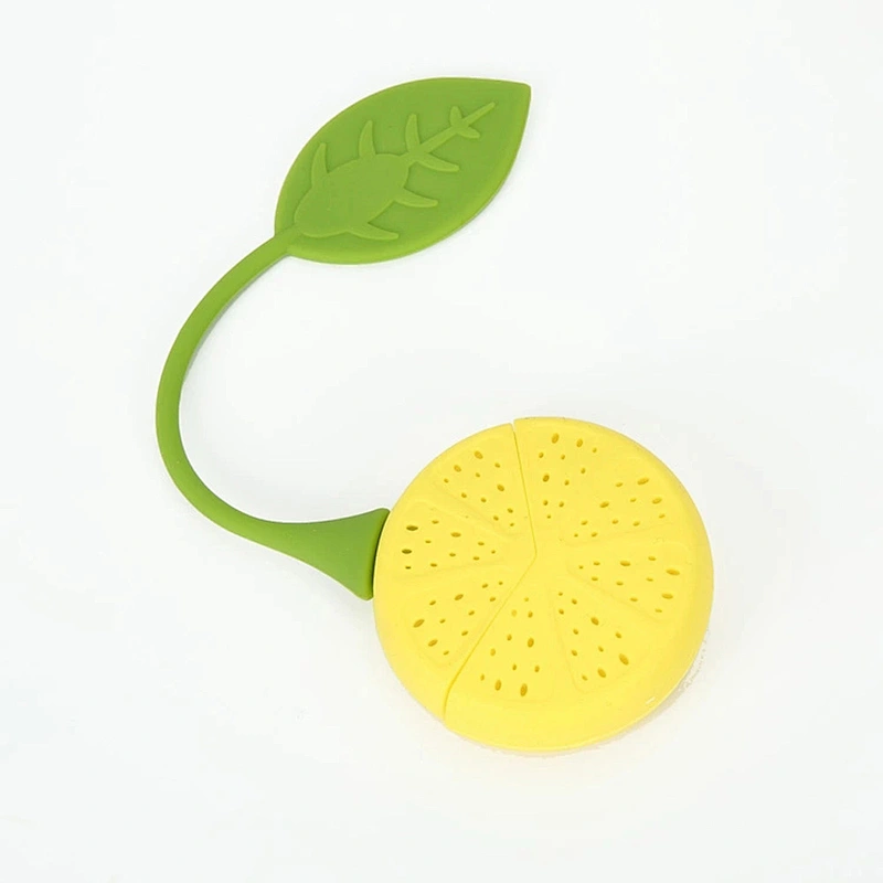 High Quality Food Grade Heat Resistant Lemon Silicone Tea Infuser Tool Bag