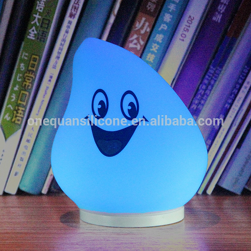 Portable Silicone LED Multicolor Night Light, USB Rechargeable Children Night Lamp with Warm White & 7-Colour Changing Modes