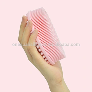 Baby Shampoo Silicone Massage Brush Bath Scalp