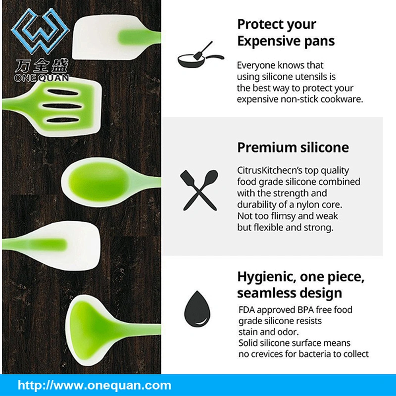 FDA approved utensilios de cocina Silicone cook ware