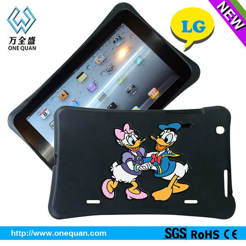 for ipad covers wholesale,silicone 3D animal shape case for ipad
