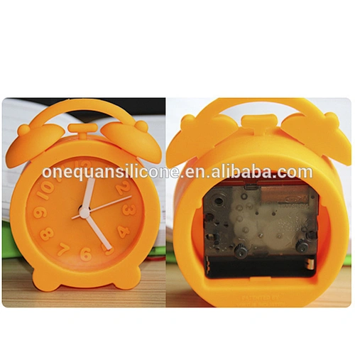 creative mini silicone clock home table alarm clock