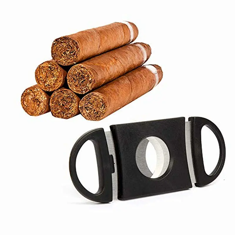wholesale cheap custom logo stainless steel scissor scissors cigar cutter cutters customized cigar v-cutter