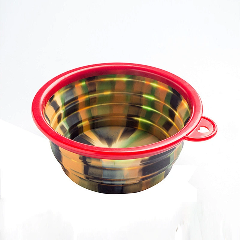 Silicone Collapsible Dog Bowls BPA Free and Dishwasher Safe Portable and Foldable Travel Bowls-with 7-Color