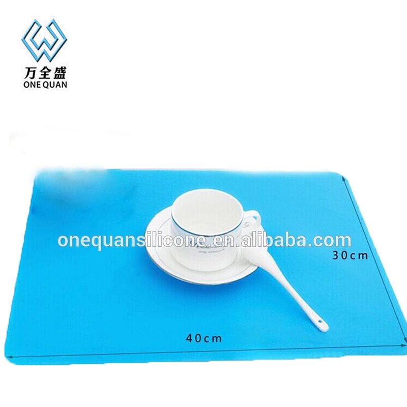Custom Anti Slip Table Mat Print Silicone Placemat Kids Square Table Mat