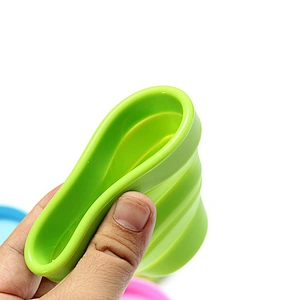 Collapsible Silicone Cup Foldable Sterilizing Cup for Menstrual Cup