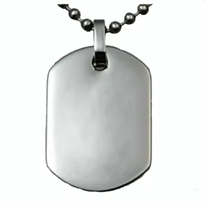 fashion Zinc Alloy blank dog tag with QR code,blank military dog tags