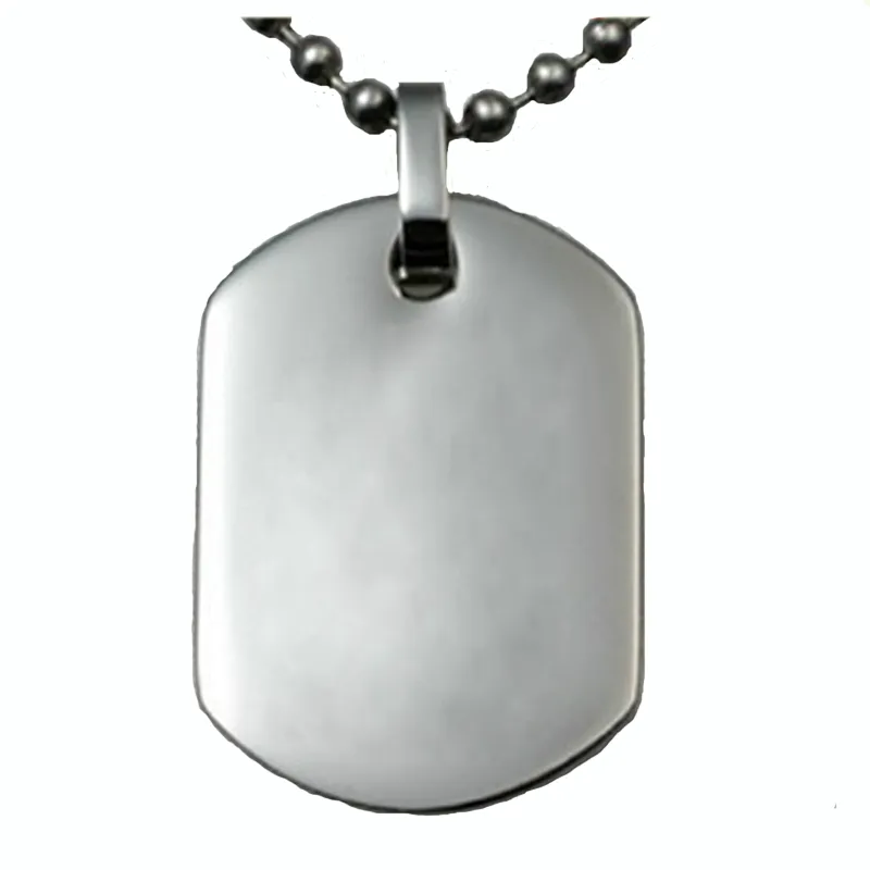 fashion Zinc Alloy blank dog tag with QR code,blank military dog tags
