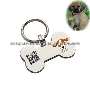 shenzhen manufacturer supply high quality dog tag with unique QR code laser engraving