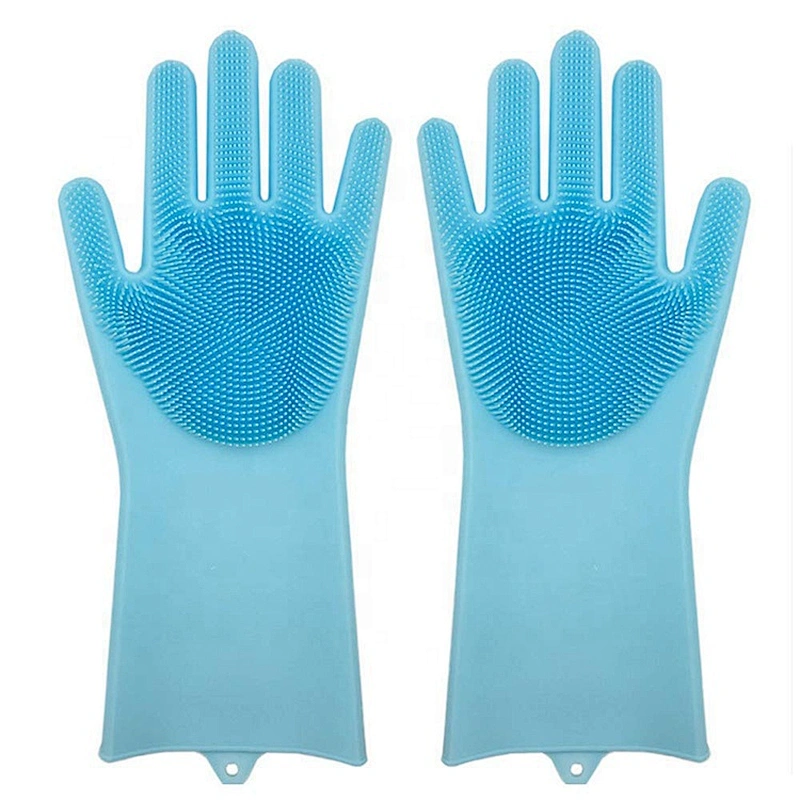Silicone Dishwashing Gloves Reusable Cleaning Gloves for Kitchen