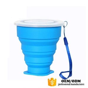 Silicone Collapsible Travel Cup for Outdoor Camping and Hiking