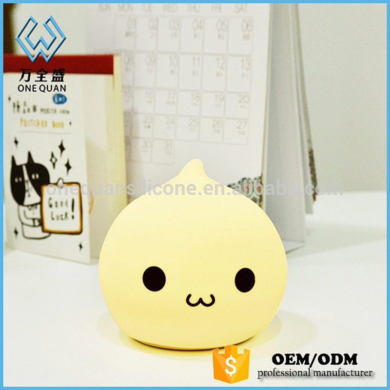 2019 multicolor Water Drop  LED Table Lamp Silicone Night for Children Bedroom Decor Lamp