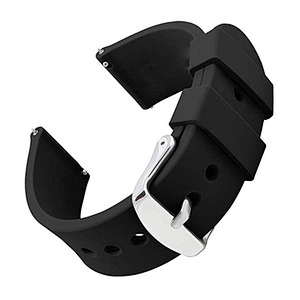 Wearable Elastic Smart Watch Rubber Strap with Metal Clasps Custom Bands