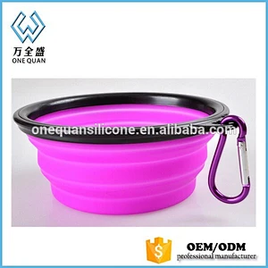 Silicone Pet Expandable / Collapsible Bowl Dog Cat Travel Feeding Food Dishes Feeder