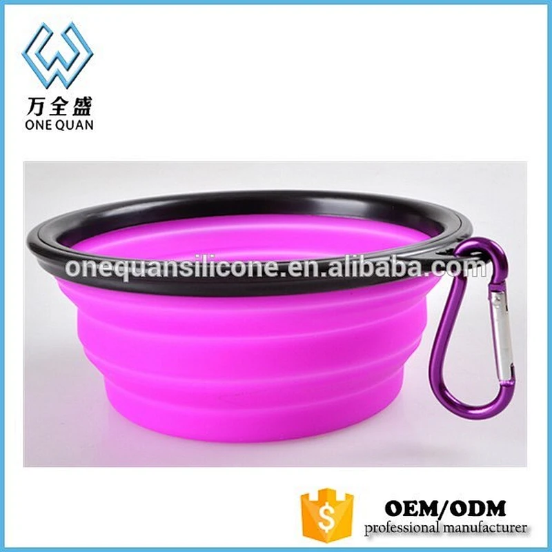 Silicone Pet Expandable / Collapsible Bowl Dog Cat Travel Feeding Food Dishes Feeder