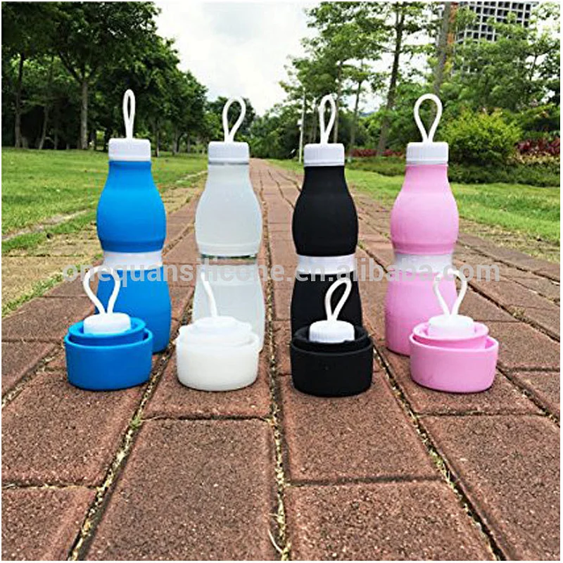 Collapsible Water Bottle, Folding Water Kettle for Sport Travel Outdoor, BPA Free, Big Capacity 700 ml, Women Gift