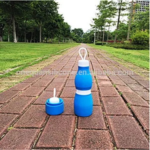 Collapsible Water Bottle, Folding Water Kettle for Sport Travel Outdoor, BPA Free, Big Capacity 700 ml, Women Gift