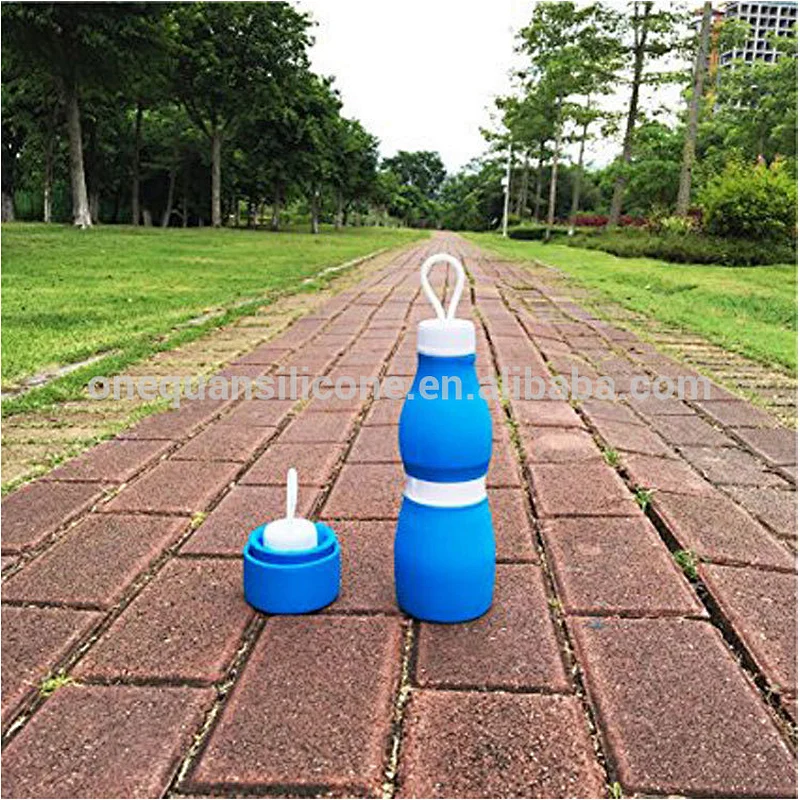 Collapsible Water Bottle, Folding Water Kettle for Sport Travel Outdoor, BPA Free, Big Capacity 700 ml, Women Gift
