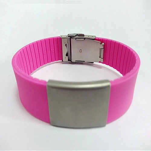 Hot sale !!! Silicone QR code wristbands with engraved logo printed